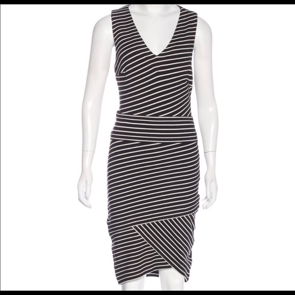 Robert Rodriguez Black/White Stripe Dress Size 6 - Picture 1 of 6